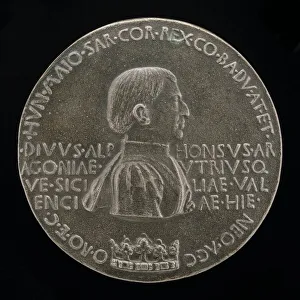 Alfonso V of Aragon, 1394-1458, King of Naples and Sicily 1443 [obverse], c. 1449