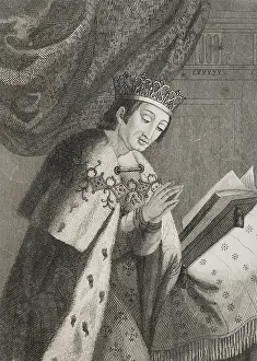 Alfonso VIII of Castile, (1155-1214), called the Noble or the one of the Navas, 1853. Creator: Antonio Roca Sallent