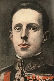 Alfonso XIII. King of Spain, 1910. Creator: Joseph Simpson