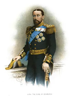 Alfred, Duke of Edinburgh, c1900. Artist: JS Virtue Alfred, Duke of Edinburgh, c1900. Artist: JS Virtue
