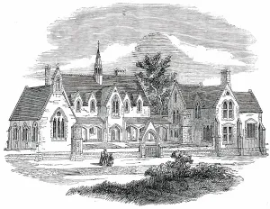 The Alfred Free Grammar-School, Wantage, Berks. 1850. Creator: Unknown