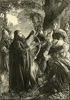 Legendary Prints: Alfred the Great, Disguised as a Harper