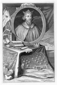 9th Century Prints: Alfred the Great, King of Wessex, 9th century (18th century). Artist: George Vertue
