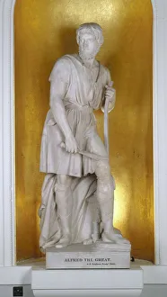 Aelfred Gallery: Alfred the Great in the Neatherds Cottage, 1863. Artist: Edward Bowring Stephens