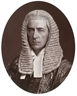 Woodburytype Prints: Alfred Henry Thesiger, Lord Justice of Appeal, 1880. Creator: Lock & Whitfield