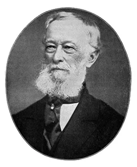 Krupp Prints: Alfred Krupp, 19th century German metallurgist and industrialist, (1900)