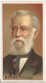Krupp Prints: Alfred Krupp, printers sample for the Worlds Inventors souvenir album (A25