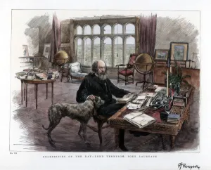 Alfred Lord Tennyson (1809-1892), poet laureate, 1884. Artist: Roberts