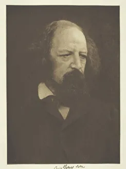 Tennyson Alfred Lord Prints: Alfred, Lord Tennyson, 1866, printed c. 1893. Creator: Julia Margaret Cameron