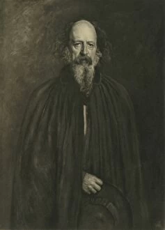 Alfred Tennyson Gallery: Alfred Lord Tennyson, 1881, (1908). Creator: Emery Walker