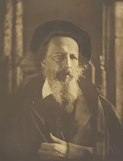 Alfred Tennyson Gallery: Alfred, Lord Tennyson, 1888, printed c. 1893. Creator: Henry Herschel Hay Cameron