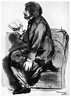 Dante Gabriel Rossetti Collection: Alfred, Lord Tennyson, British poet, 1855 (1956)