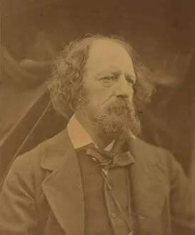 Cameron Collection: Alfred, Lord Tennyson, ca. 1865. Creator: Julia Margaret Cameron