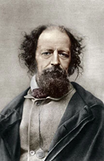 The London Stereoscopic Co Collection: Alfred, Lord Tennyson, Poet Laureate of the United Kingdom, c1867.Artist