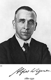 Oxford Science Archive Collection: Alfred Lothar Wegener, German geophysicist and meteorologist