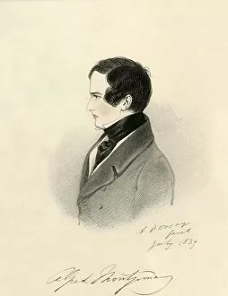 A Dorsay Gallery: Alfred Montgomery, 1839. Creator: Richard James Lane