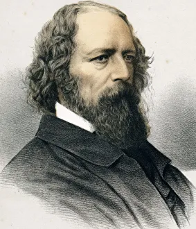 Alfred Lord Prints: Alfred Tennyson, 1st Baron Tennyson, English poet, c1880