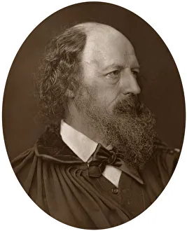 Alfred Tennyson, DCL, FRS, English Poet Laureate, 1883. Artist: Lock & Whitfield