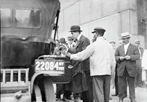 Alfred Vanderbilt at Cunard Pier, 1913. Creator: Bain News Service