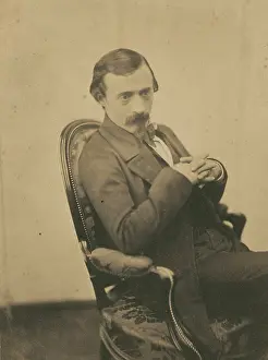 Felix Prints: Alfred Vernet, miniaturiste, 1853-1854. Creator: Nadar
