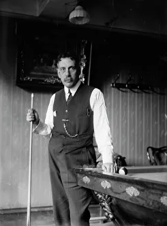 Billiard Table Prints: Alfredo De Oro, Cuban billiards player