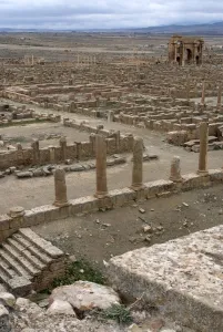 Cloudy Gallery: Algeria, Timgad, View fr Theatre