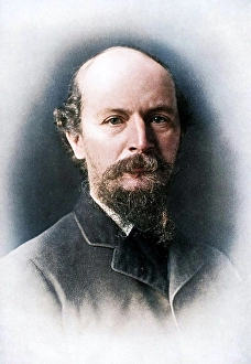 Algernon Charles Swinburne, Victorian era English poet, 1909. Creator: Elliott & Fry