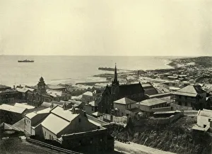 Spire Prints: Algoa Bay and Port Elizabeth, from the Lighthouse, 1901. Creator: Wilson