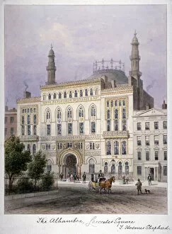 Th Shepherd Gallery: The Alhambra, Leicester Square, Westminster, London, c1858