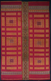 Nasrid Period Prints: Alhambra Palace Silk Curtain, mid 1300s. Creator: Unknown