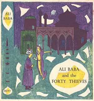 Arabian Nights Gallery: Ali Baba and the Forty Thieves, c1950. Creator: Shirley Markham