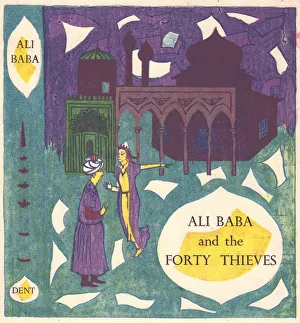 Arabian Nights Gallery: Ali Baba and the Forty Thieves, c1950. Creator: Shirley Markham