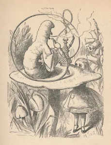 Huqqa Pipe Collection: Alice and the caterpillar, 1889. Artist: John Tenniel