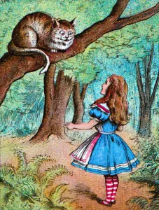 alice in wonderland cartoon forest