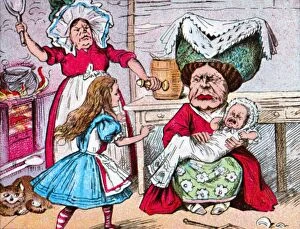 Bad Temper Gallery: Alice, the Duchess, and the Baby, c1910. Artist: John Tenniel