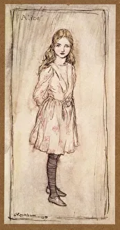 Alice, frontispiece from Alices Adventures in Wonderland, by Lewis Carroll, pub. 1907 Alice, frontispiece from Alices Adventures in Wonderland, by Lewis Carroll, pub. 1907