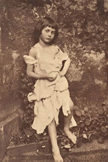 Alice Liddell as The Beggar Maid, 1858. Creator: Lewis Carroll