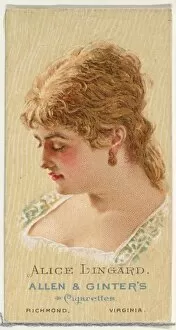 Commercial Gallery: Alice Lingard, from Worlds Beauties, Series 2 (N27) for Allen & Ginter Cigarettes
