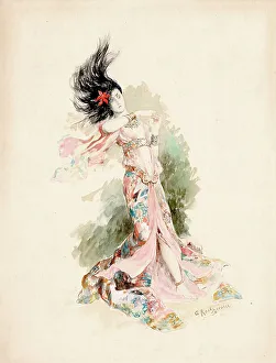 Book Design Prints: Alilat. Illustration for Le Poison des Pierreries by Camille Mauclair