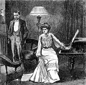 Lampshade Prints: All was for the best, 1904