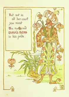 Arts Crafts Movement Prints: But not in all her court you meet The turbaned Turk's Head in his pride, 1899