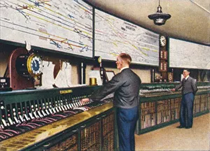 Electrification Prints: All-electric signal box, 1938