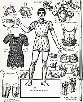 Breast Ornament Gallery: All The Gorgeous Panoply of A Knight with the Various Parts of His Armour, c1934