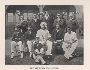 Images Dated 13th May 2013: The all-India cricket team of 1911 (1912)
