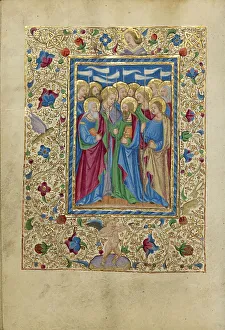 Moth Prints: All Saints; Book of Hours, about 1460. Creator: Unknown