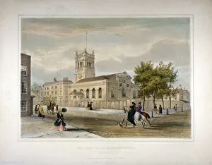 Cj Greenwood Gallery: All Saints Church, Wandsworth, London, 1848. Artist: I Shaw