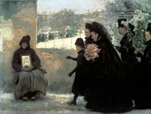 All Saints Day, 1888. Artist: Emile Friant
