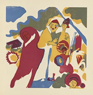 All Saints Day (Allerheiligen). From Klänge (Sounds), 1913. Creator: Kandinsky, Wassily Vasilyevich (1866-1944)