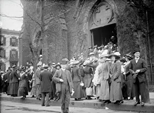 All Soul's Church, Unitarian, 14th And L Streets, N.W. Easter Crowds, 1911. Creator: Harris & Ewing. All Soul's Church, Unitarian, 14th And L Streets, N.W. Easter Crowds, 1911. Creator: Harris & Ewing