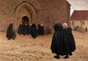 Genrerealismpainting Prints: All Souls Day in Fresselines, c1894